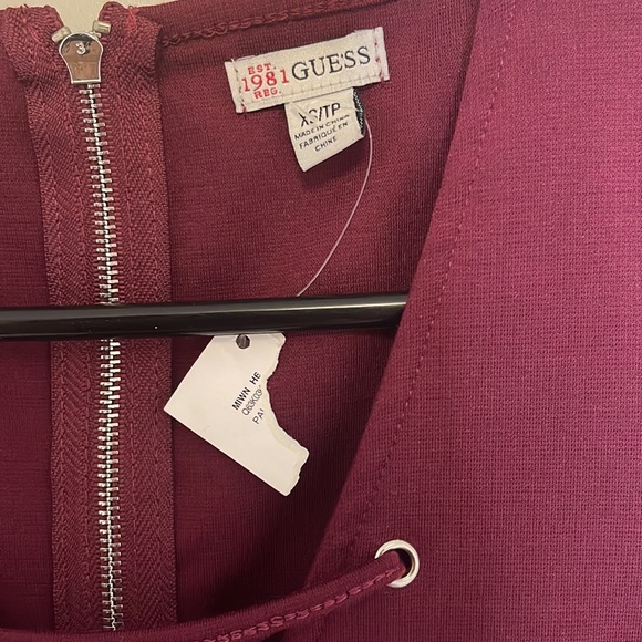 Brand New Maroon Guess Dress - Picture 3 of 5